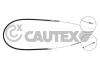 762165 CAUTEX Тросик, cтояночный тормоз