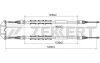 BZ-1140 ZEKKERT Тросик, cтояночный тормоз