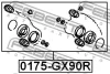 Превью - 0175-GX90R FEBEST Ремкомплект, тормозной суппорт (фото 2)