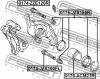 Превью - 0175-JZS155R FEBEST Ремкомплект, тормозной суппорт (фото 2)