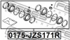 Превью - 0175-JZS171R FEBEST Ремкомплект, тормозной суппорт (фото 2)