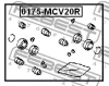 Превью - 0175-MCV20R FEBEST Ремкомплект, тормозной суппорт (фото 2)