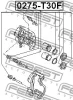 Превью - 0275-T30F FEBEST Ремкомплект, тормозной суппорт (фото 2)