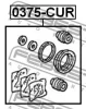Превью - 0375-CUR FEBEST Ремкомплект, тормозной суппорт (фото 2)