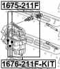 Превью - 1676-211F-KIT FEBEST Ремкомплект, тормозной суппорт (фото 2)