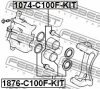 Превью - 1876-C100F-KIT FEBEST Ремкомплект, тормозной суппорт (фото 2)