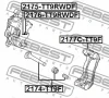 2175-TT9RWDF FEBEST Ремкомплект, тормозной суппорт