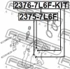 Превью - 2376-7L6F-KIT FEBEST Ремкомплект, тормозной суппорт (фото 2)