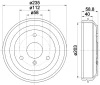 8DT 355 301-851 BEHR/HELLA/PAGID Тормозной барабан