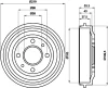 8DT 355 301-961 BEHR/HELLA/PAGID Тормозной барабан