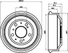 8DT 355 302-191 BEHR/HELLA/PAGID Тормозной барабан