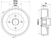 8DT 355 302-871 BEHR/HELLA/PAGID Тормозной барабан