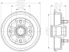 61178 BEHR/HELLA/PAGID Тормозной барабан