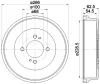 61299 BEHR/HELLA/PAGID Тормозной барабан