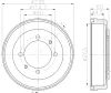 61339 BEHR/HELLA/PAGID Тормозной барабан