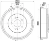 61361 BEHR/HELLA/PAGID Тормозной барабан