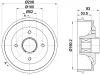 61420 BEHR/HELLA/PAGID Тормозной барабан