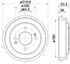 61447 BEHR/HELLA/PAGID Тормозной барабан