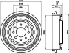 62809 BEHR/HELLA/PAGID Тормозной барабан