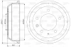 237004 VALEO Тормозной барабан