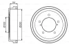 0 986 477 236 BOSCH Тормозной барабан