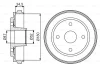 0 986 477 263 BOSCH Тормозной барабан