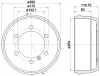 MBD116 MINTEX Тормозной барабан