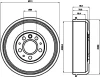 MBD120 MINTEX Тормозной барабан