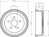 MBD126 MINTEX Тормозной барабан