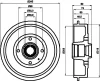 MBD232 MINTEX Тормозной барабан