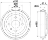 MBD299 MINTEX Тормозной барабан