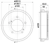 MBD357 MINTEX Тормозной барабан