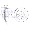 BF303 DELPHI Тормозной барабан