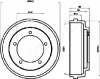 TA-0316 JAPANPARTS Тормозной барабан