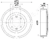 TA-0600 JAPANPARTS Тормозной барабан