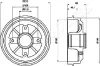 TA-0608 JAPANPARTS Тормозной барабан