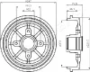 TA-0610 JAPANPARTS Тормозной барабан