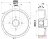 TA-0700C JAPANPARTS Тормозной барабан