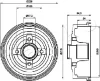560412 JAPKO Тормозной барабан