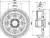 560609 JAPKO Тормозной барабан