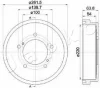 56819C JAPKO Тормозной барабан