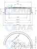 801500 VEMA Тормозной барабан