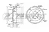 BS-6110 ZEKKERT Тормозной барабан