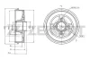 BS-6305 ZEKKERT Тормозной барабан