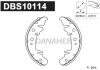 DBS10114 DANAHER Комплект тормозных колодок