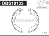 DBS10135 DANAHER Комплект тормозных колодок