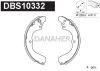 DBS10332 DANAHER Комплект тормозных колодок