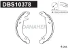 DBS10378 DANAHER Комплект тормозных колодок