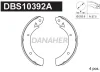 DBS10392A DANAHER Комплект тормозных колодок