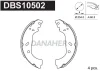 DBS10502 DANAHER Комплект тормозных колодок